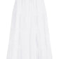 Yumi White Midi Boho Skirt