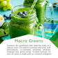 MacroLife Naturals Macro Greens Powder – 38-in-1 Superfood, Probiotics & Digestive Support | 10oz