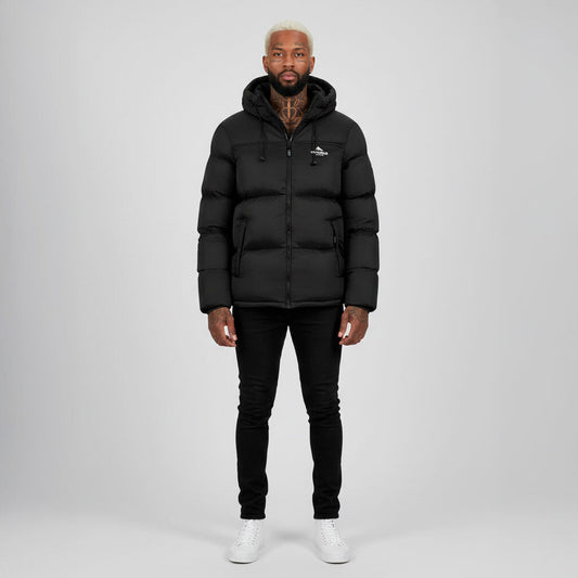 Middle Block Hooded Down Jacket