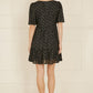 Mela Black Star Print Skater Dress