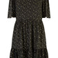 Mela Black Star Print Skater Dress