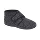 men's slippers black