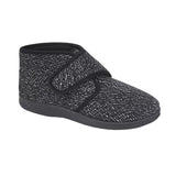 men's slippers black