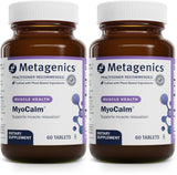 Metagenics MyoCalm: Calcium & Magnesium for Muscle Support with Passionflower & Valerian (Pack of 2, 60 Tablets Each)