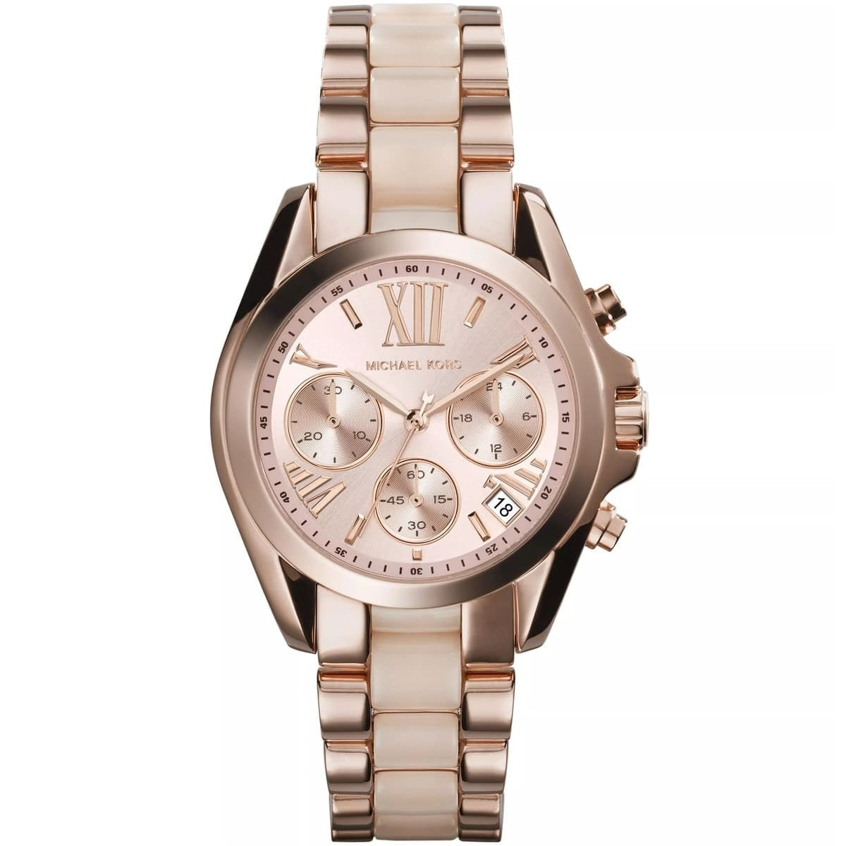 Michael Kors MK6066 Mini Bradshaw Women's Rose Gold Watch