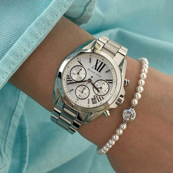 Michael Kors MK6174 Mini Bradshaw Women's Silver Watch