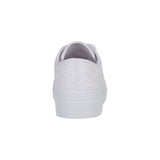 Miley Ladies Canvas Trainers Floral Embroidered Womens Platform Lace Up Sneakers Shoes