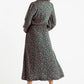 Louche Minna Mushroom Magic Print V Neck Midi Dress
