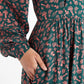 Louche Minna Mushroom Magic Print V Neck Midi Dress