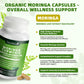 Mulittea Moringa Capsules 1000mg – 7-in-1 Turmeric, Ginger, Elderberry & Boswellia | 120 Vegan Capsules (2-Pack)