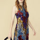 Multicolor Fully Sequined Short Shift Dress