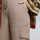 Neil Soft Taupe Utility Cropped Trouser
