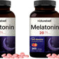 NatureBell Melatonin 20mg – 365 Fast-Dissolve Strawberry Chewables (2-Pack)