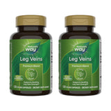 Nature's Way Leg Veins – 6-Herb Vegan Formula with Horse Chestnut, 120 Capsules (2-Pack)