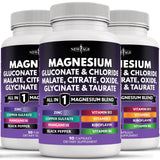 NEW AGE Magnesium Complex Supplement – 270 Count for Bone & Joint Support
