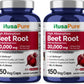NusaPure Beet Root 30:1 Extract – 1000 mg per Serving, 150 Veggie Caps, Bioperine