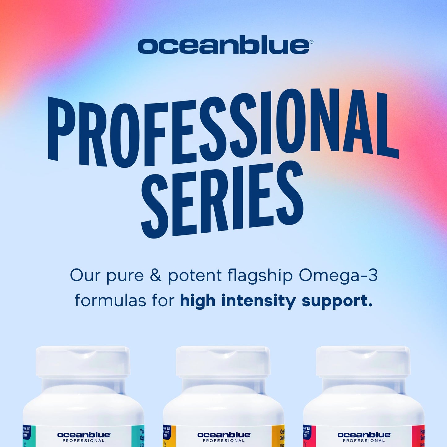 Oceanblue Omega-3 2100 with CoQ10 | Triple-Strength Fish Oil + CoQ10 | Orange Flavor | Heart Support | 90 Softgels