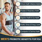 Ocshesally Probiotics for Men – 500B CFU, 12 Strains, 120 Capsules