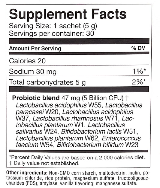 OMNi BiOTiC AB 10 – Clinically Tested Restorative Probiotic for Gut Flora & Digestion (30 Daily Packets) – Vegan, Hypoallergenic, Non-GMO