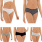 Pack of 10 Womens Cotton Briefs Comfortable Underwear Shorts with Stretch Waistband Assorted Styles Breathable Cotton Blend UK Sizes 12-18 by Daisy Dreamer