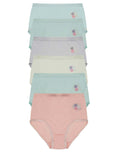 Pack of 6 Womens Embroidered Full Briefs Maxi Underwear Ultra Comfortable Stretch Waistband Premium Cotton Blend Breathable Everyday Essential Panties by Daisy Dreamer