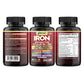 Parrox Elemental-Iron: Slow-Release Iron with Probiotics, Beetroot, Turmeric & B Vitamins – 2 Pack, 60 Capsules Each