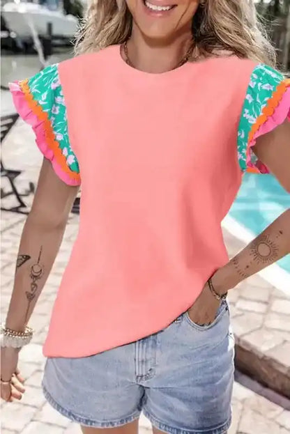 Belle Floral Sleeves Blouse