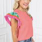 Belle Floral Sleeves Blouse