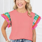 Belle Floral Sleeves Blouse