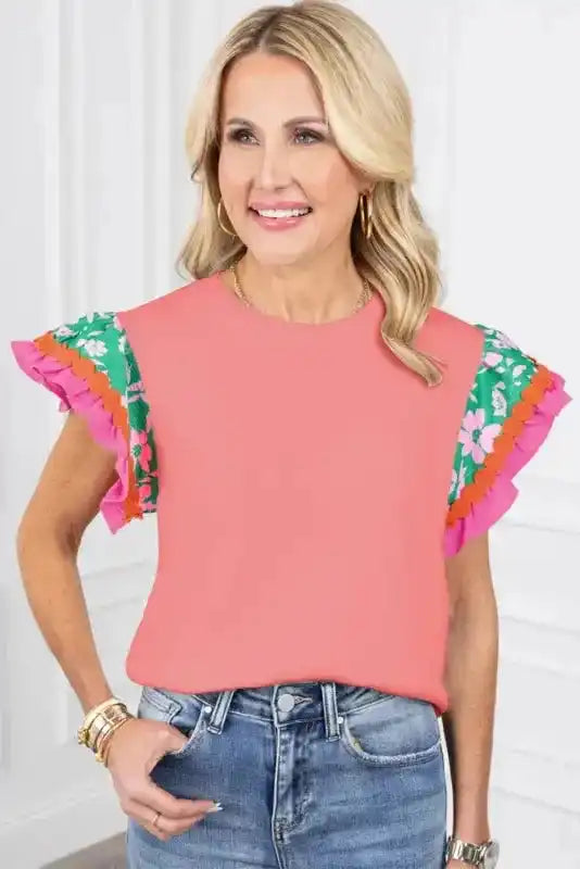 Belle Floral Sleeves Blouse