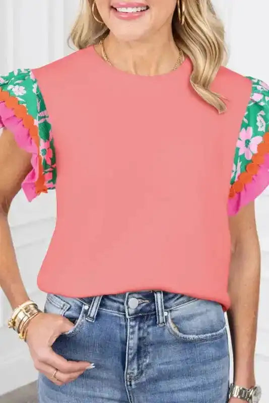 Belle Floral Sleeves Blouse