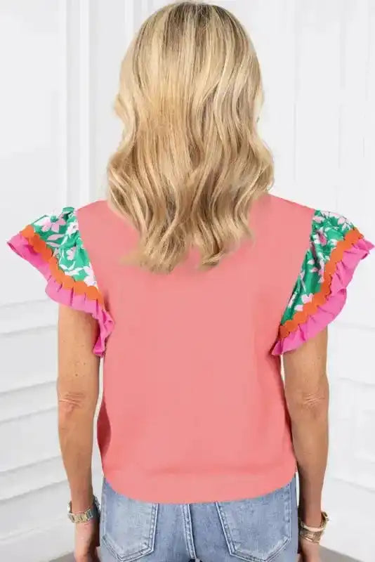 Belle Floral Sleeves Blouse