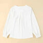 Pleated Neck Stretch Cuff Shirt