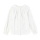 Pleated Neck Stretch Cuff Shirt