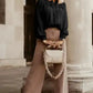 Pleated Neck Stretch Cuff Shirt