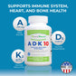 Power By Naturals ADK 10 Vitamin Supplement – A, D3 10,000 IU & K2 MK-7, 90 Capsules (3-Month Supply)