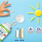 Power By Naturals ADK 10 Vitamin Supplement – A, D3 10,000 IU & K2 MK-7, 90 Capsules (3-Month Supply)