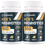 Ocshesally Probiotics for Men – 500B CFU, 12 Strains, 120 Capsules