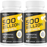RSETU Probiotics for Men – 500B CFUs, 12 Strains, Turmeric Cranberry Goji