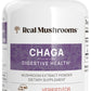 Real Mushrooms Chaga Capsules – Organic Chaga Extract, Vegan & Non-GMO, 300 Capsules