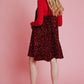 Red Sequin Cami Swing Dress