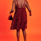 Red Sequin Curve Size Cami Swing Dress
