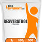 BulkSupplements Resveratrol Powder – 500g, Gluten Free, 1g per Serving
