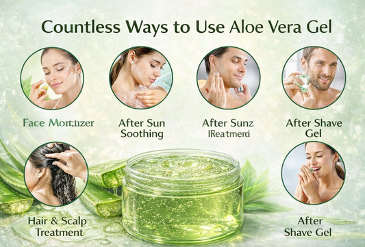 Ammuri Organic Aloe Vera Gel 300g – Pure, Alcohol-Free Gel for Face, Body & Hair