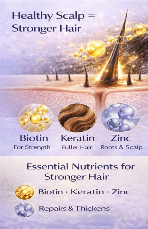 Ammuri Biotin Shampoo - DHT Blocker for Thicker Hair Growth Treatment 473ml Set Of 2