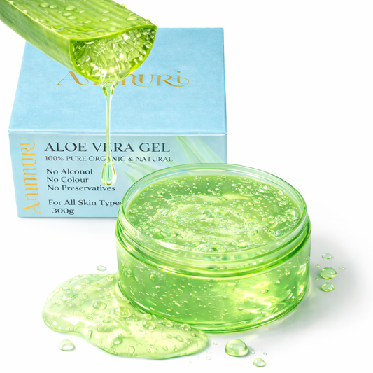 Ammuri Organic Aloe Vera Gel 300g – Pure, Alcohol-Free Gel for Face, Body & Hair