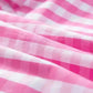 Pink Checkered Blouse - Ruffled Sleeve Frilled Neck