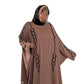Elegant Pearls Embroidered Colour Abaya with High-Quality Materials for Special Occasions and Everyday Wear