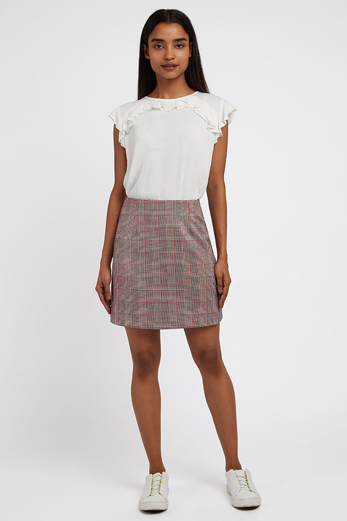 Sibel Bonnie Mini Skirt - Red