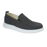 Black MARCO - Men's canvas twin gusset leisure shoe.